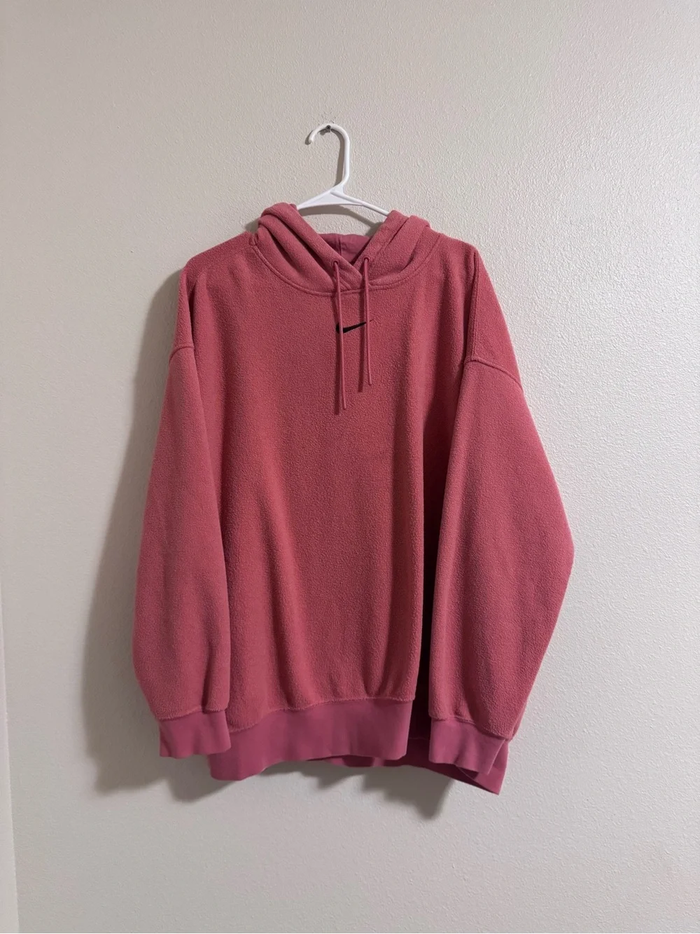 Nike Coral Pink fuzzy pullover Hoodie
